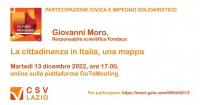La cittadinanza in Italia, una mappa - 13 dicembre 2022